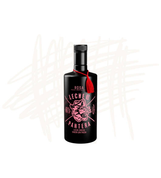 Licor Crema de Ginebra con Fresa (Leche de Pantera)
